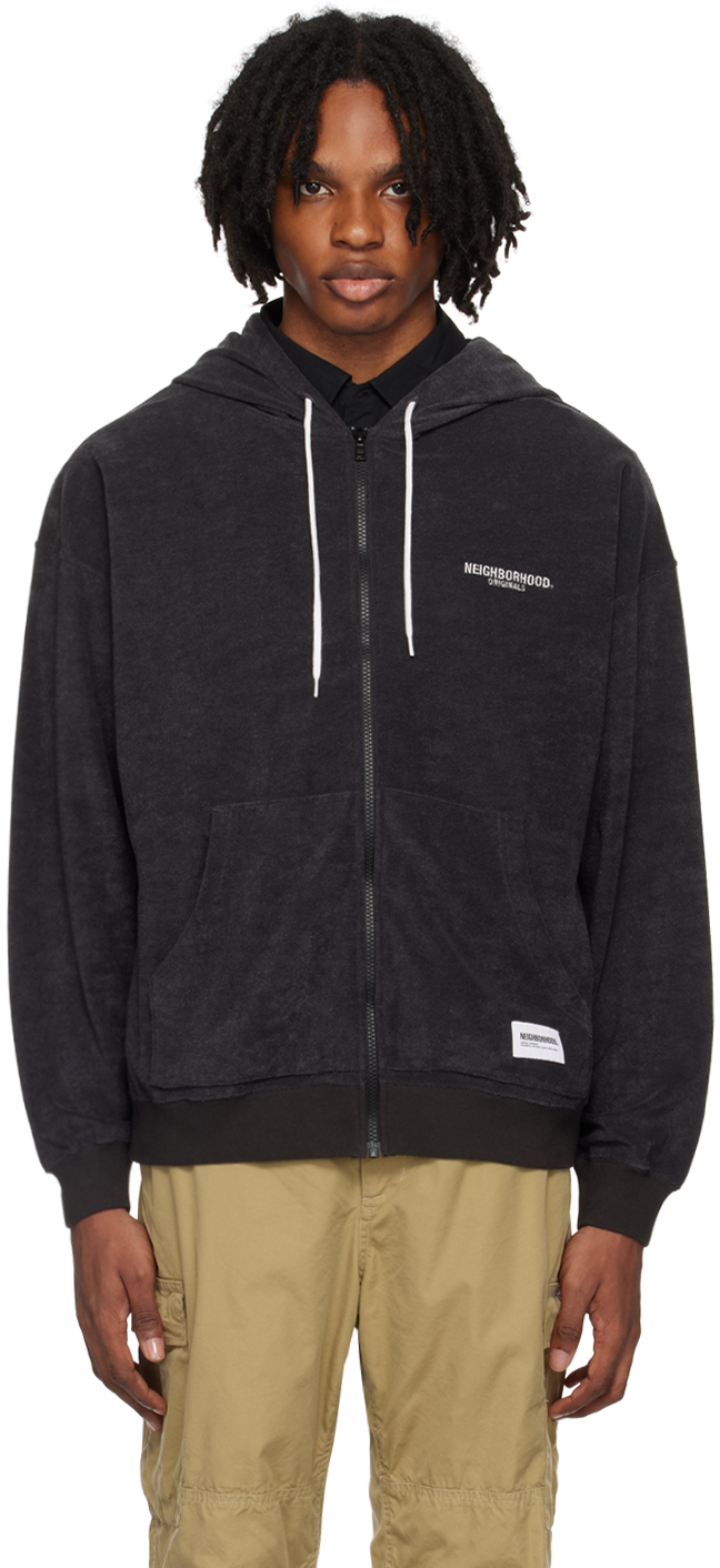 Shop Neighborhood Black Zip-up Hoodie