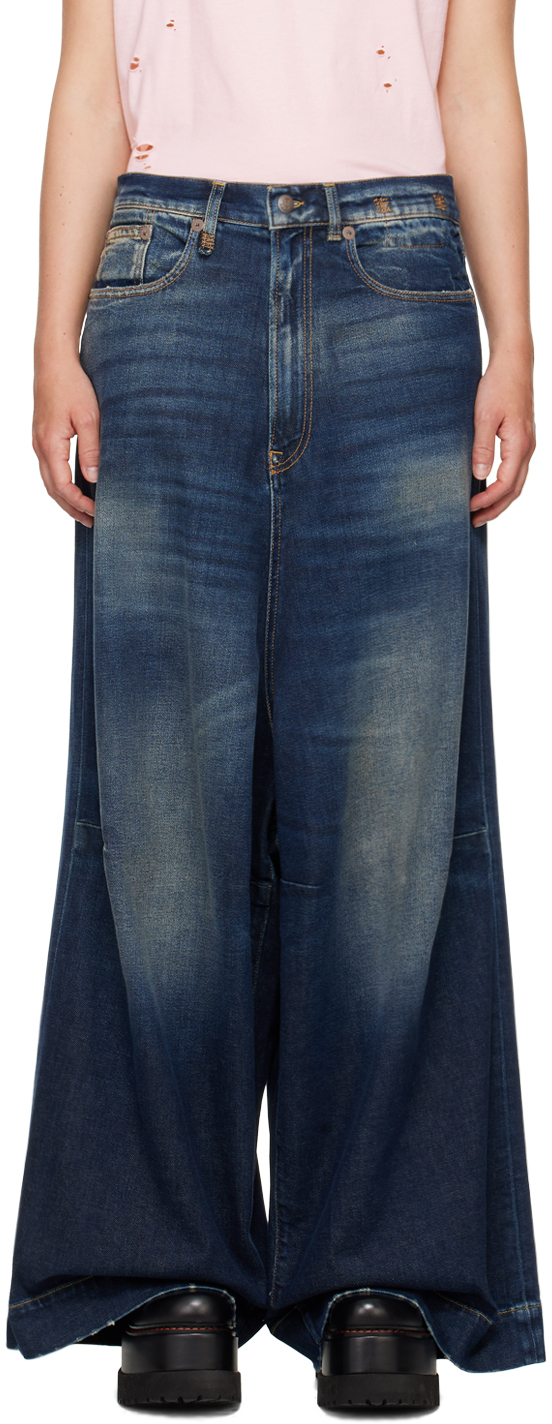 Shop R13 Blue Jesse Jeans In Ansel Blue