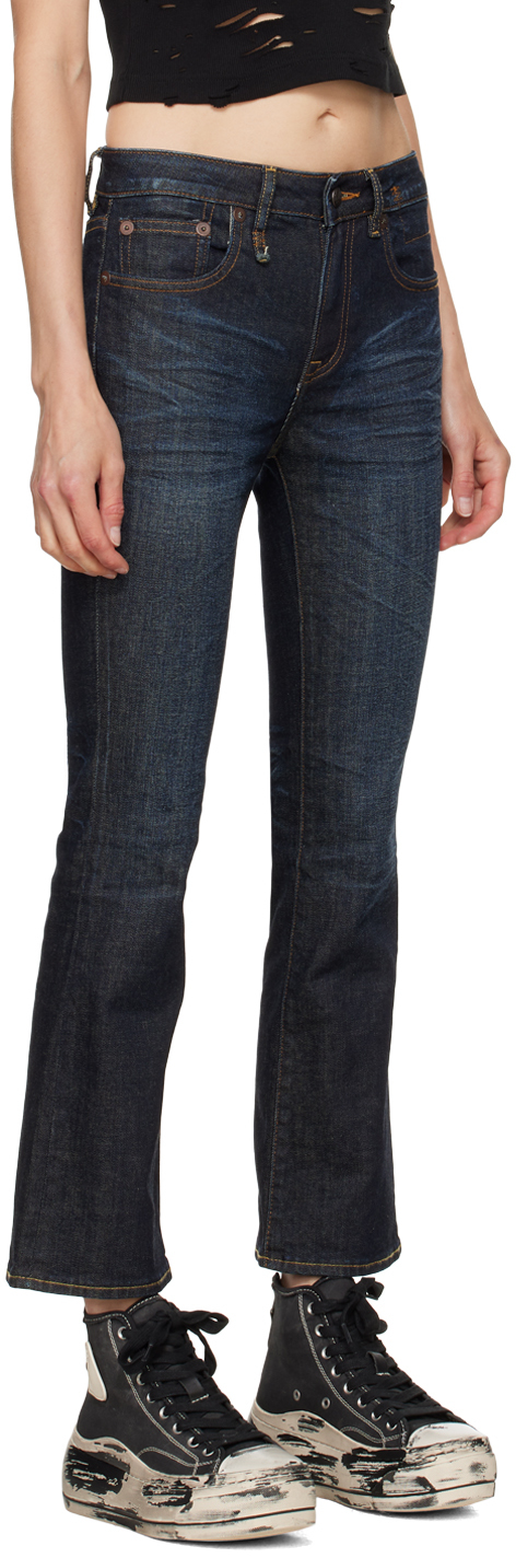 R13 Mid-rise Straight Kick Ankle Jeans In Avery Indigo