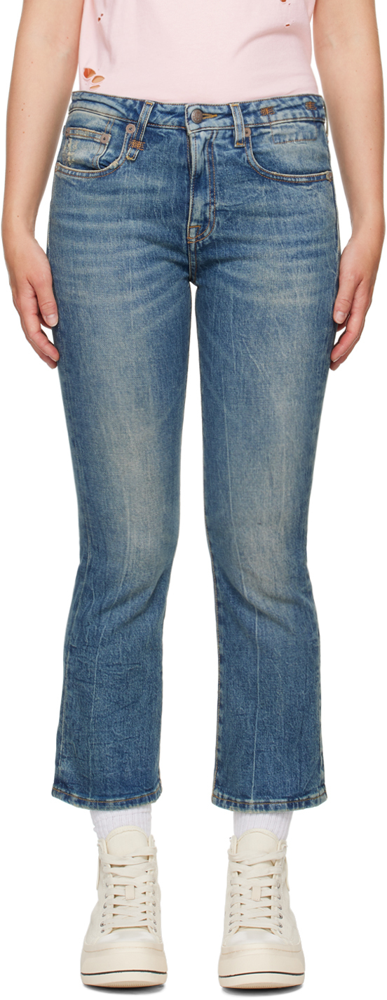 R13 Blue Kick Fit Jeans