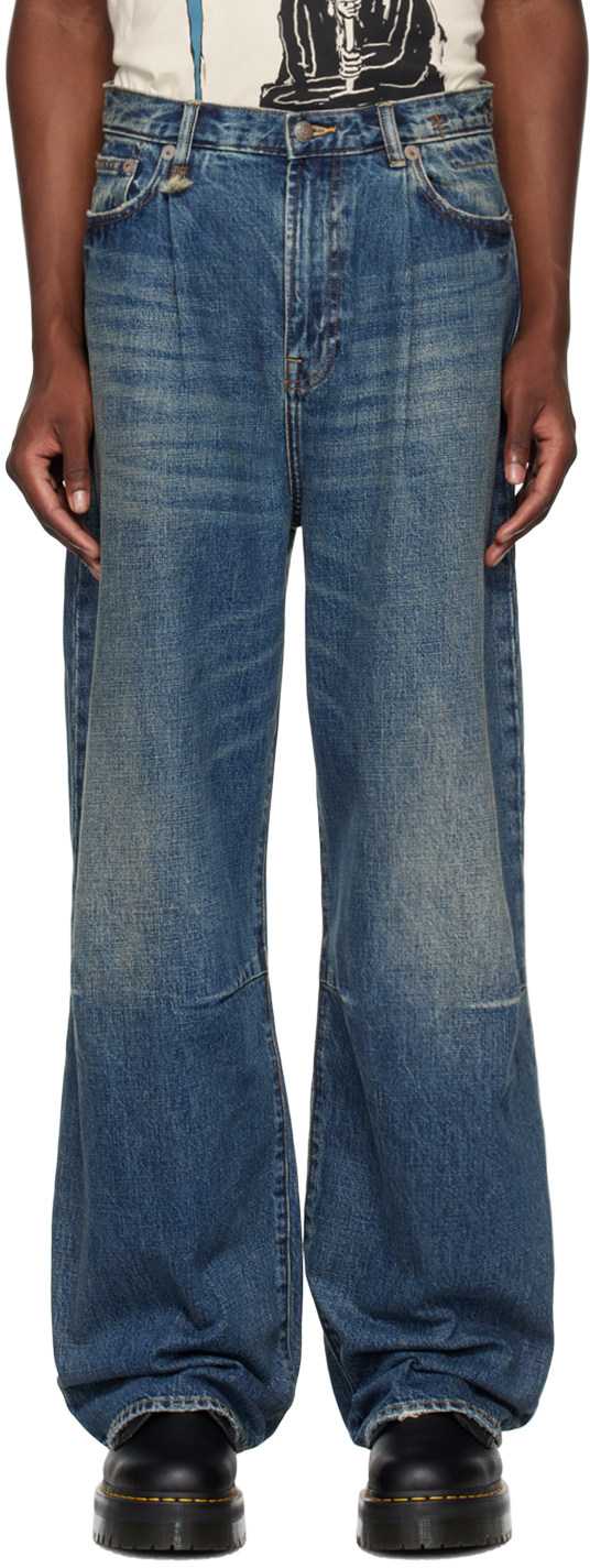 【関税込み】R13 ブルー Wayne ジーンズ Light blue Wayne wide-leg jeans R13 - women - R13