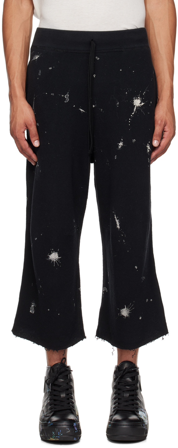 Black Articulated Knee Sweatpants