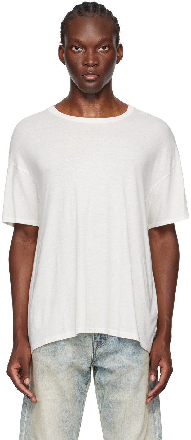 White Boxy Seamless T-Shirt