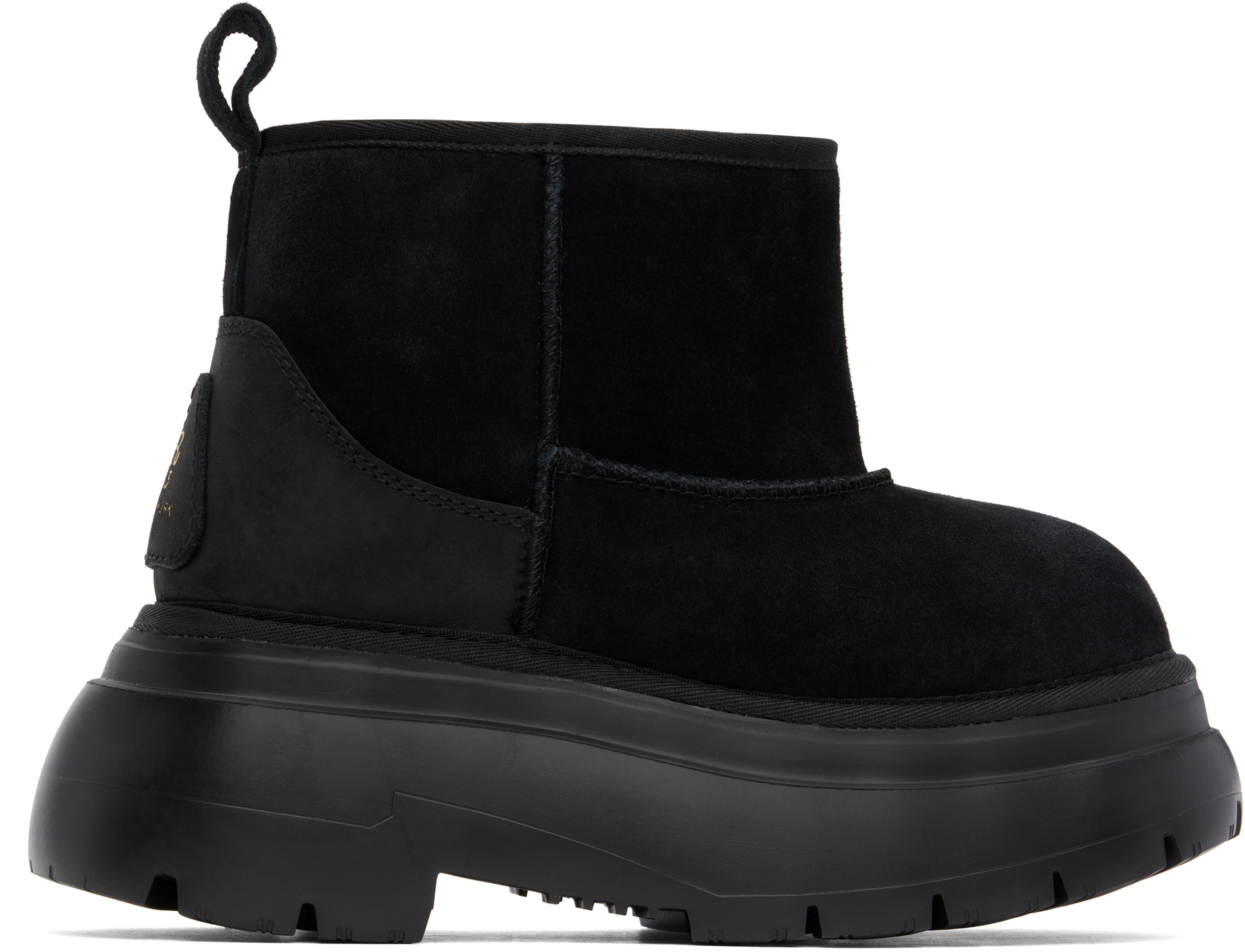 Black Chunky Shearling Boots