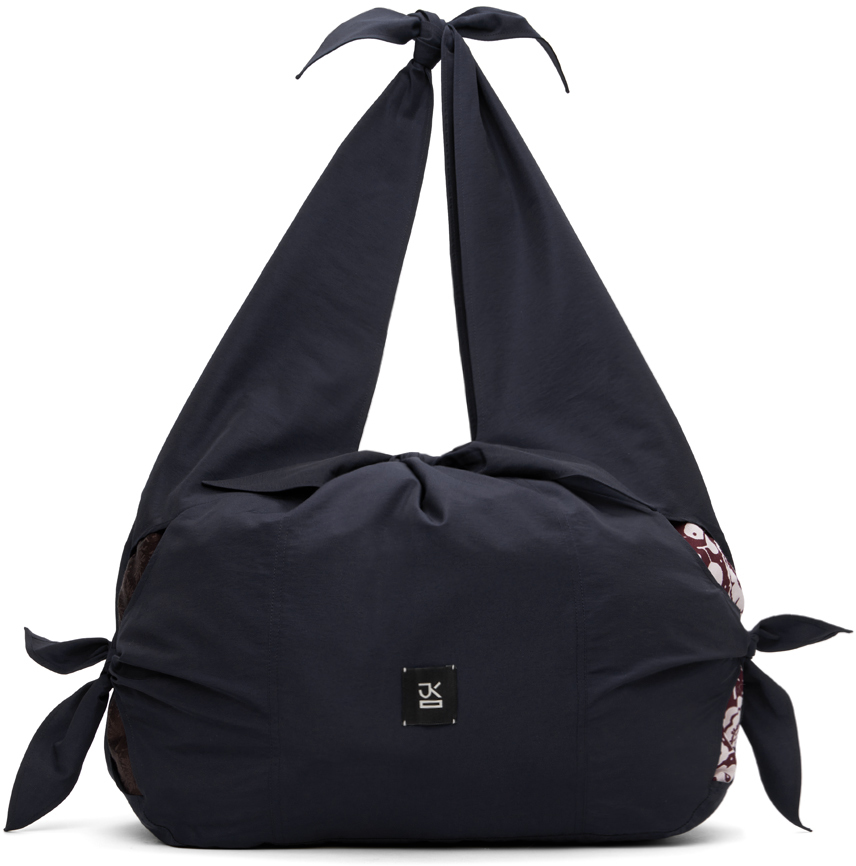 J.kim Navy Bale Bag In Dark Blue