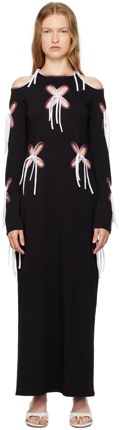 Shop J.kim Black Yin Yang Midi Dress