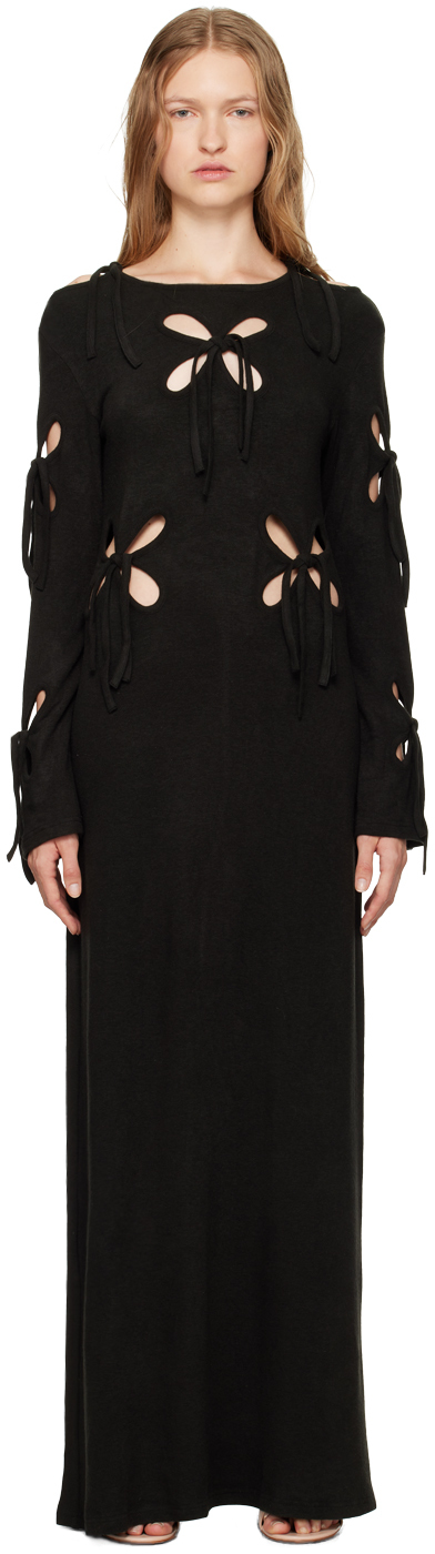 Shop J.kim Black Petal Maxi Dress