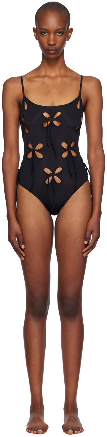 Shop J.kim Black Chilla Petal Swimsuit