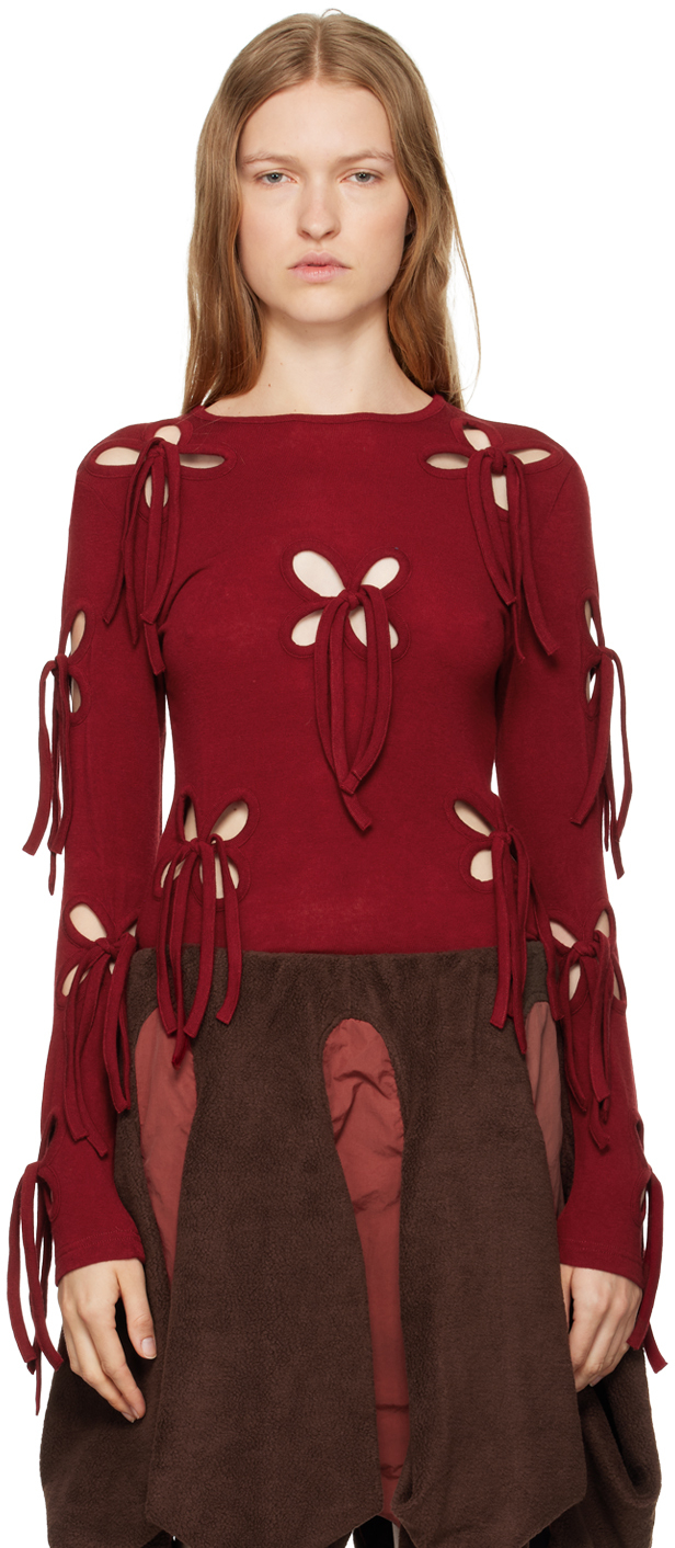 Shop J.kim Red Petal T-shirt