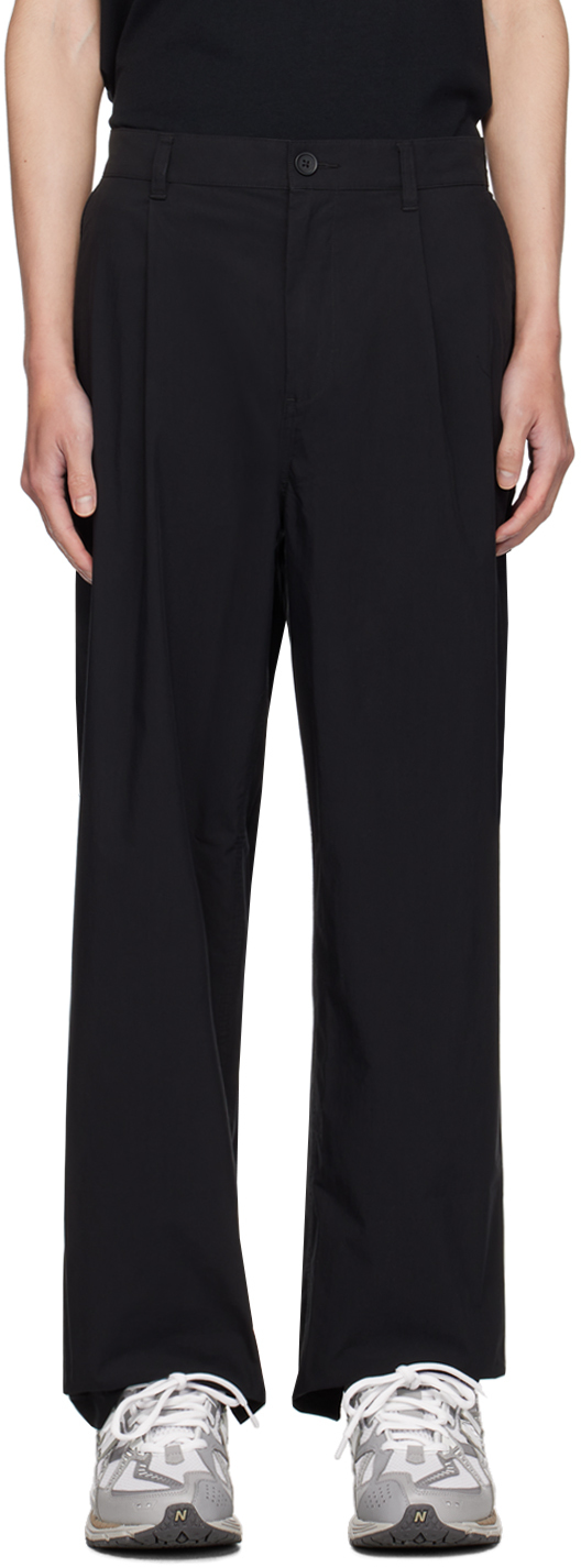 Black Solotex Cotton Sophomore Trousers