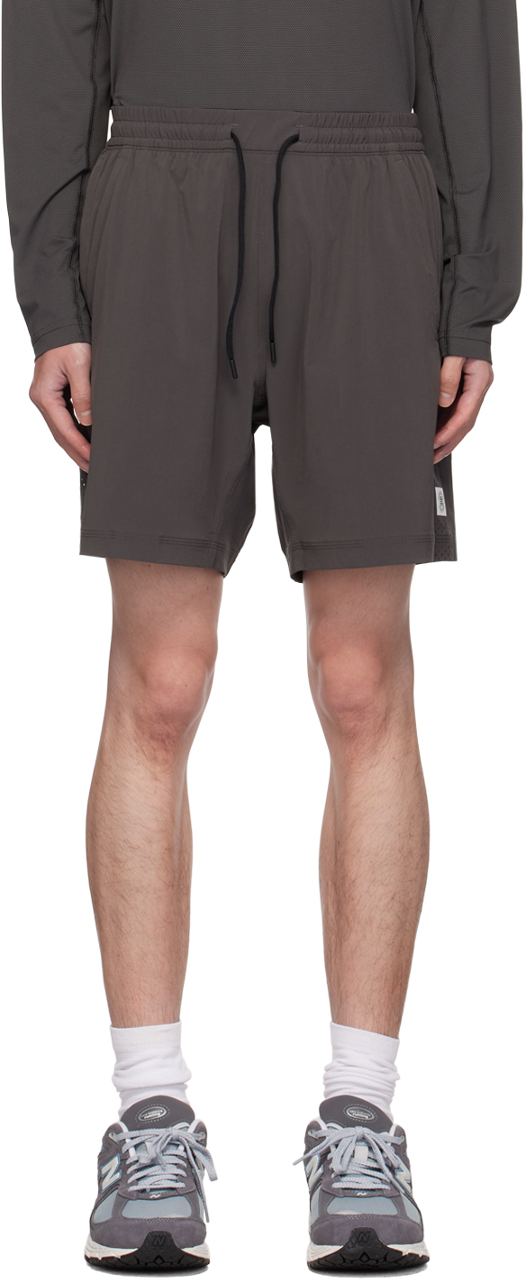 Gray 4-Way Stretch Training Shorts