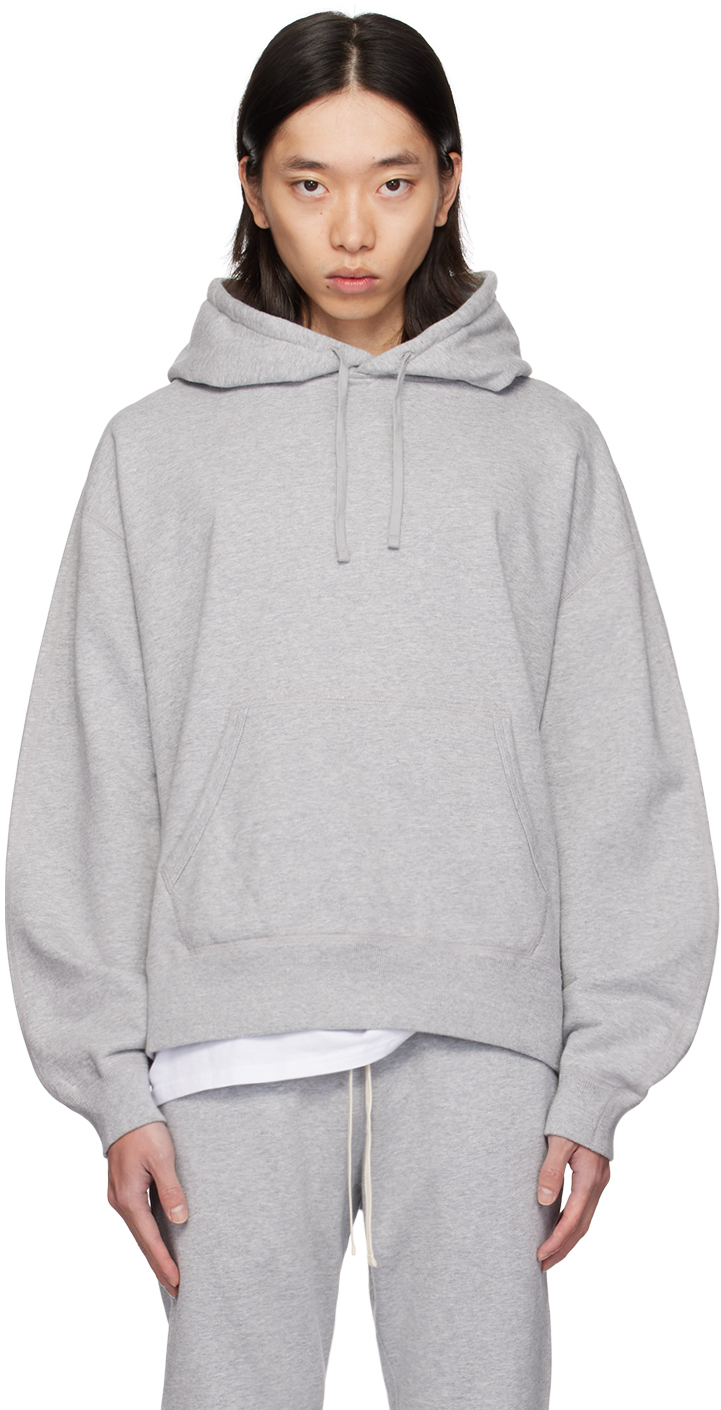 Gray Midweight Relaxed Hoodie