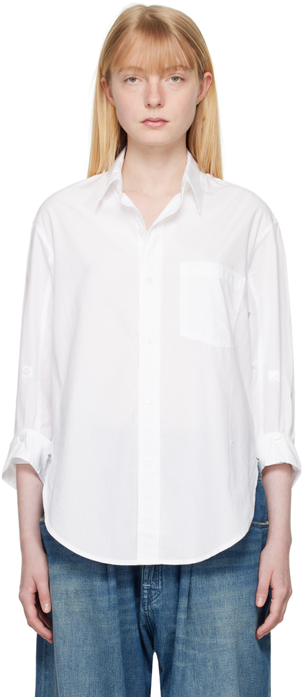 Citizens of Humanity: White Kayla Shirt | SSENSE