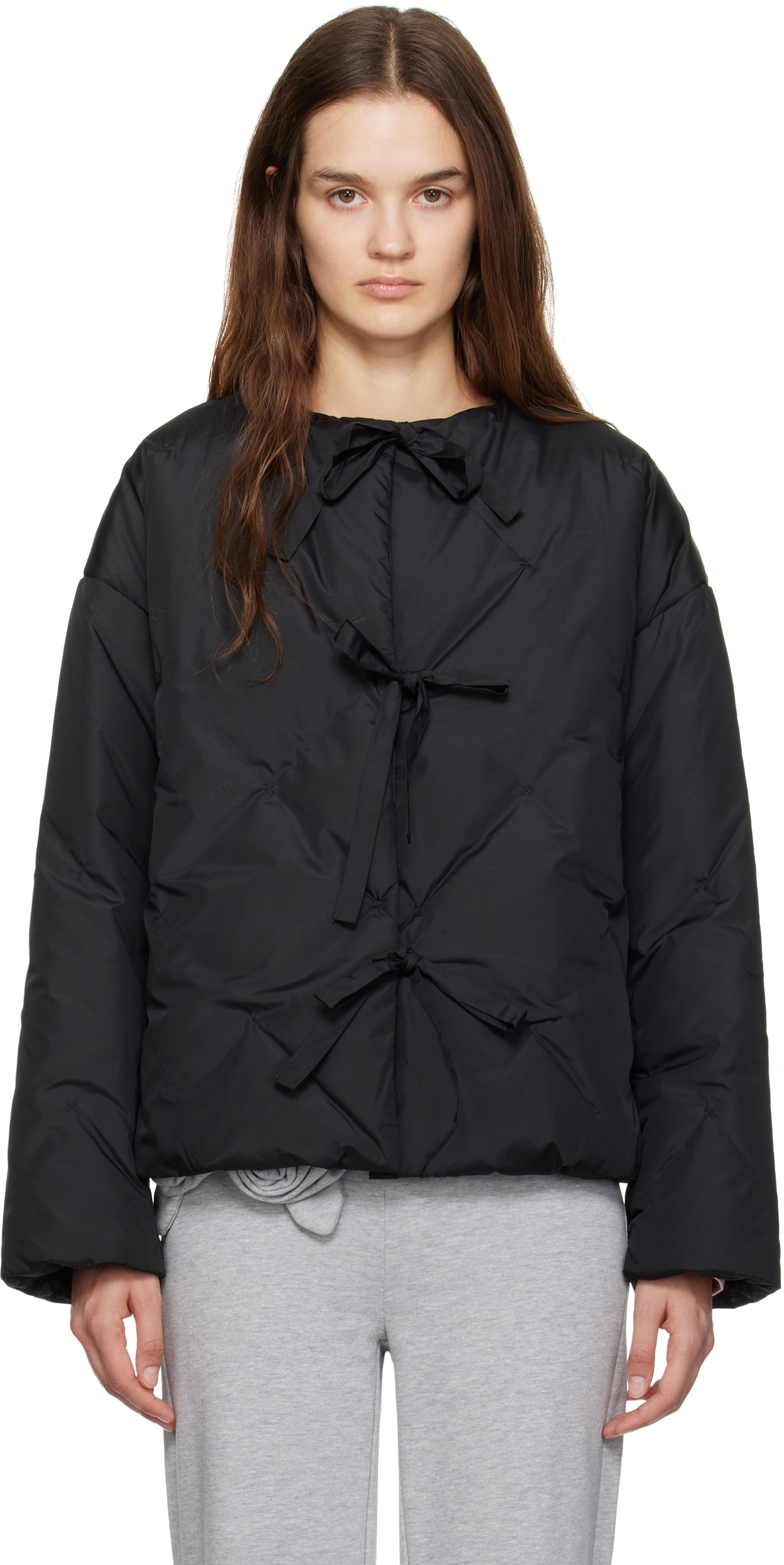 Black Ukiyo Puffer Jacket