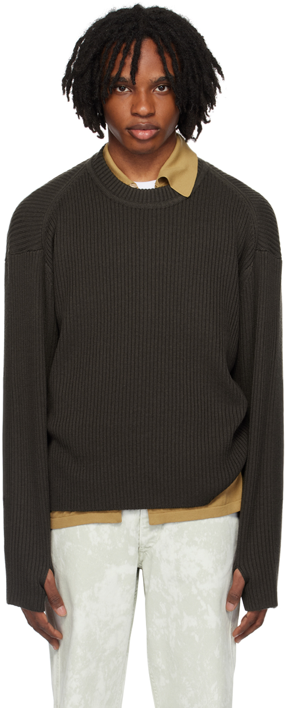 Shop Berner Kuhl Brown Officer Sweater In 067 Rock