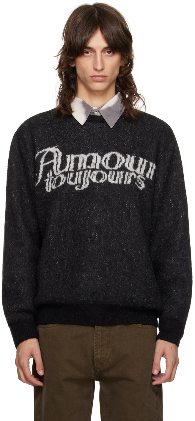 Black 'Amour Toujours' Sweater