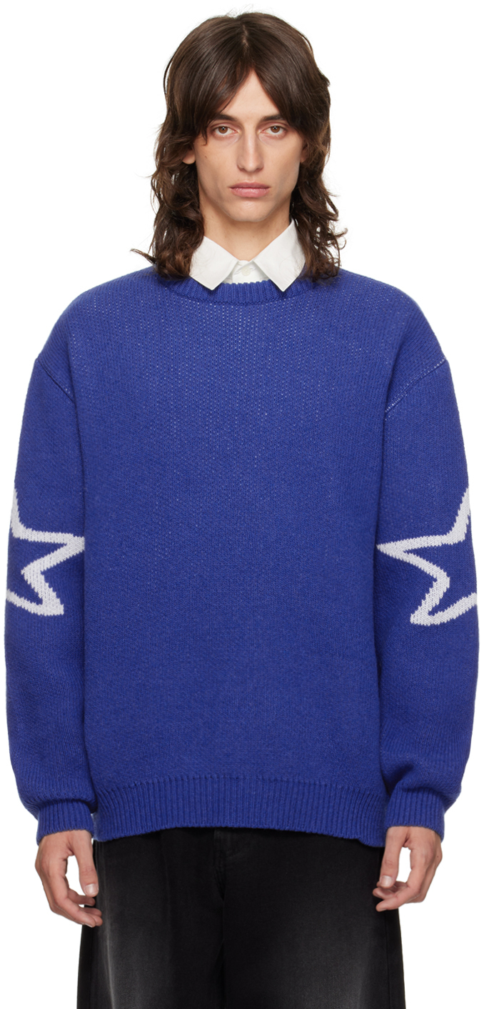 Blue 'The S Word' Sweater