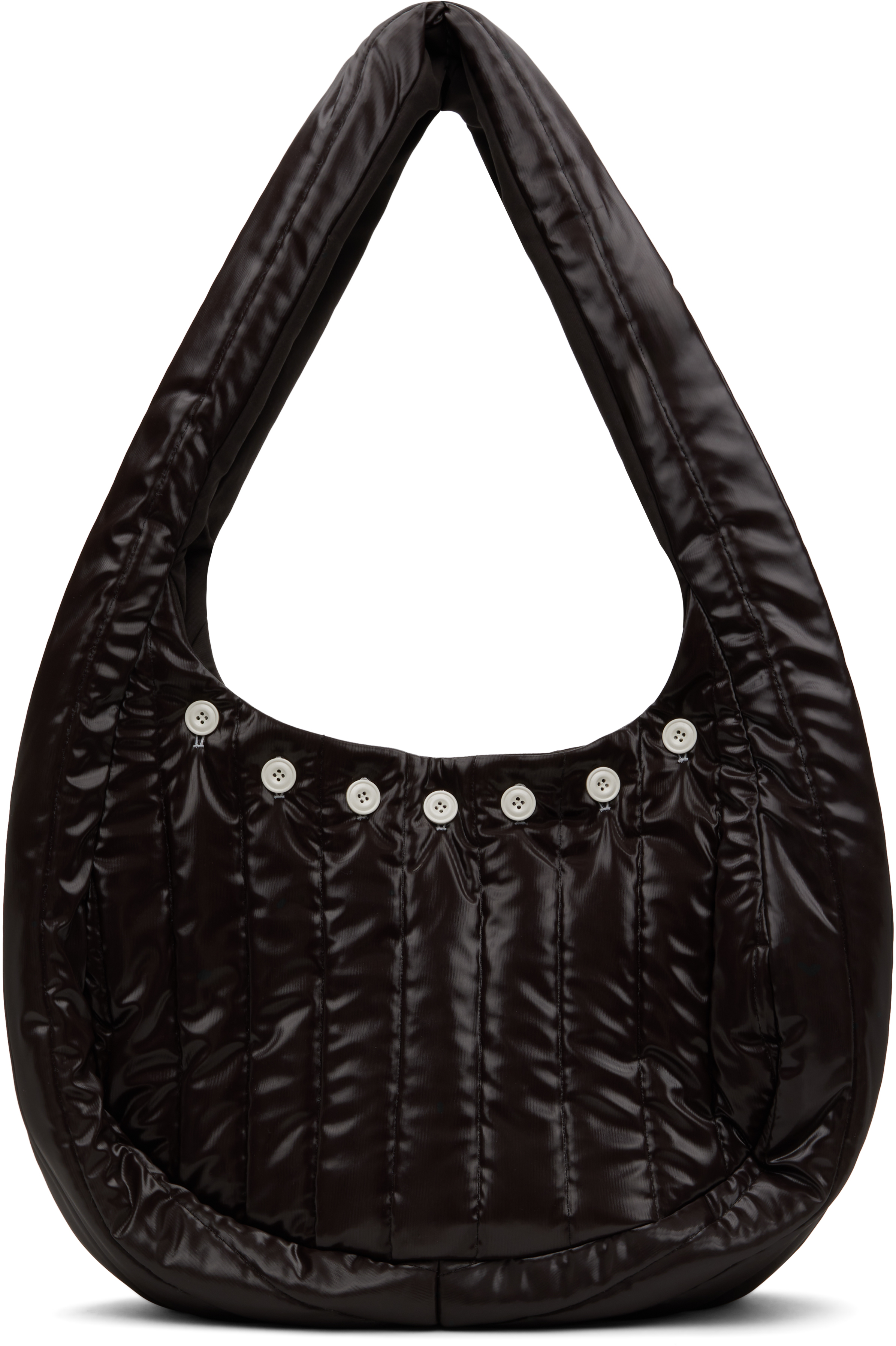 Shop Omar Afridi Brown Quilted Lidia Tote