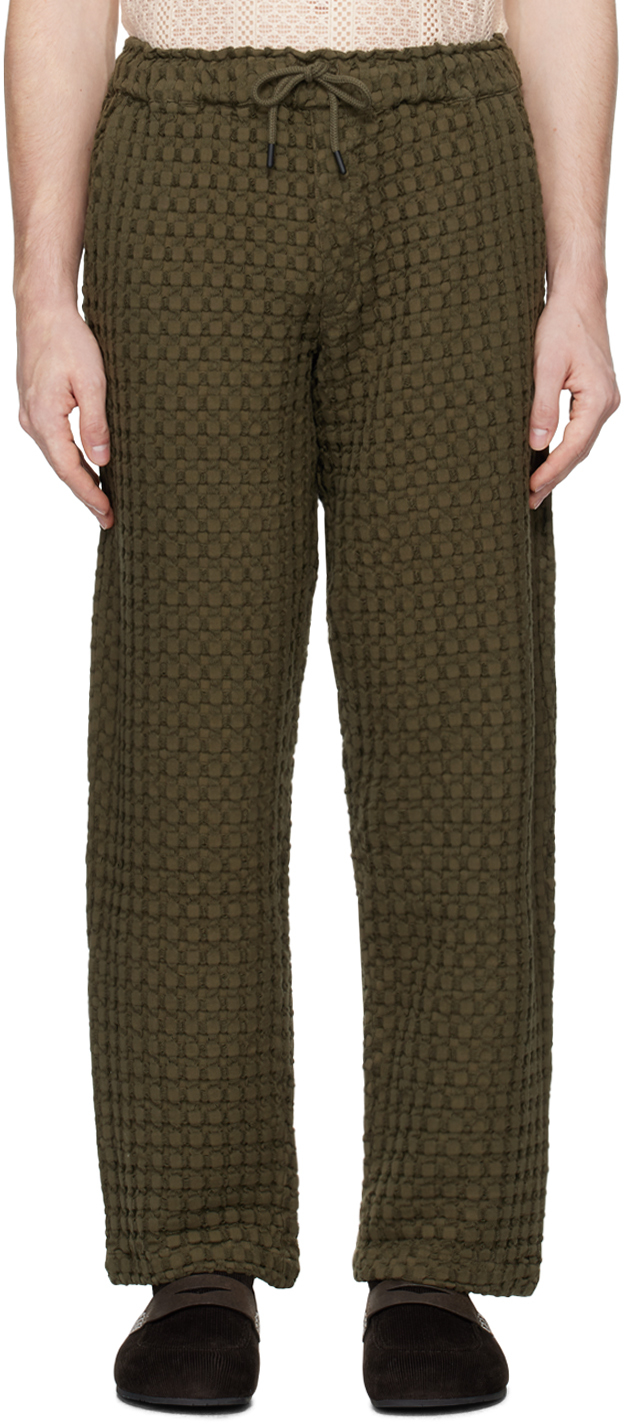 Khaki Ayora Waffle Sweatpants