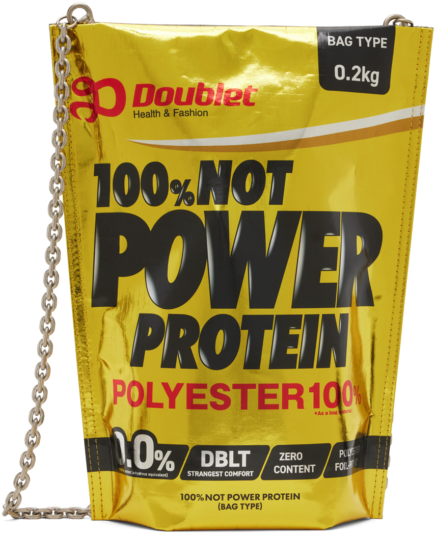 DOUBLET ゴールド NOT PROTEIN バッグ 