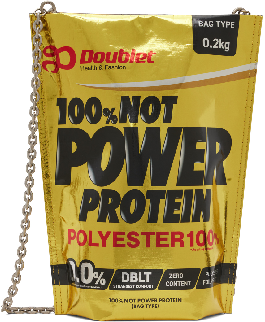 Shop Doublet ゴールド Not Protein バッグ In Gold