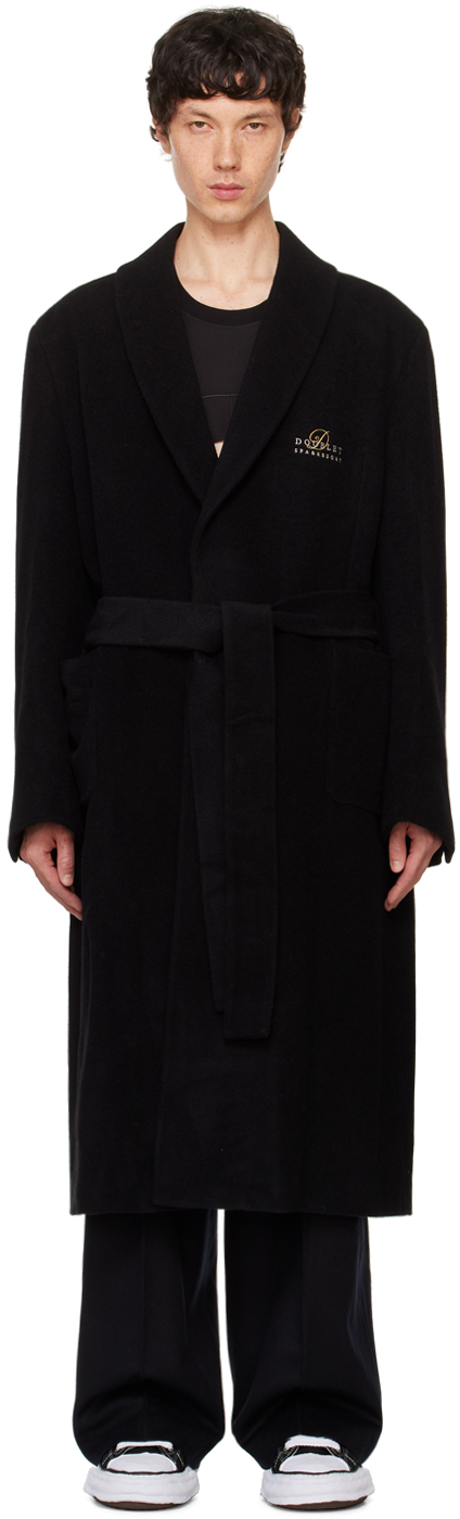 Black Bathrobe Tailored Coat