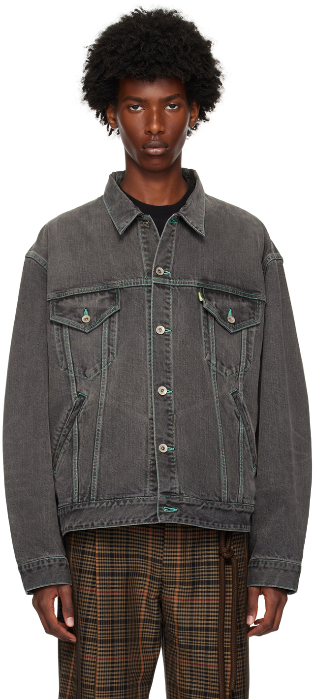 Black Care Denim Jacket