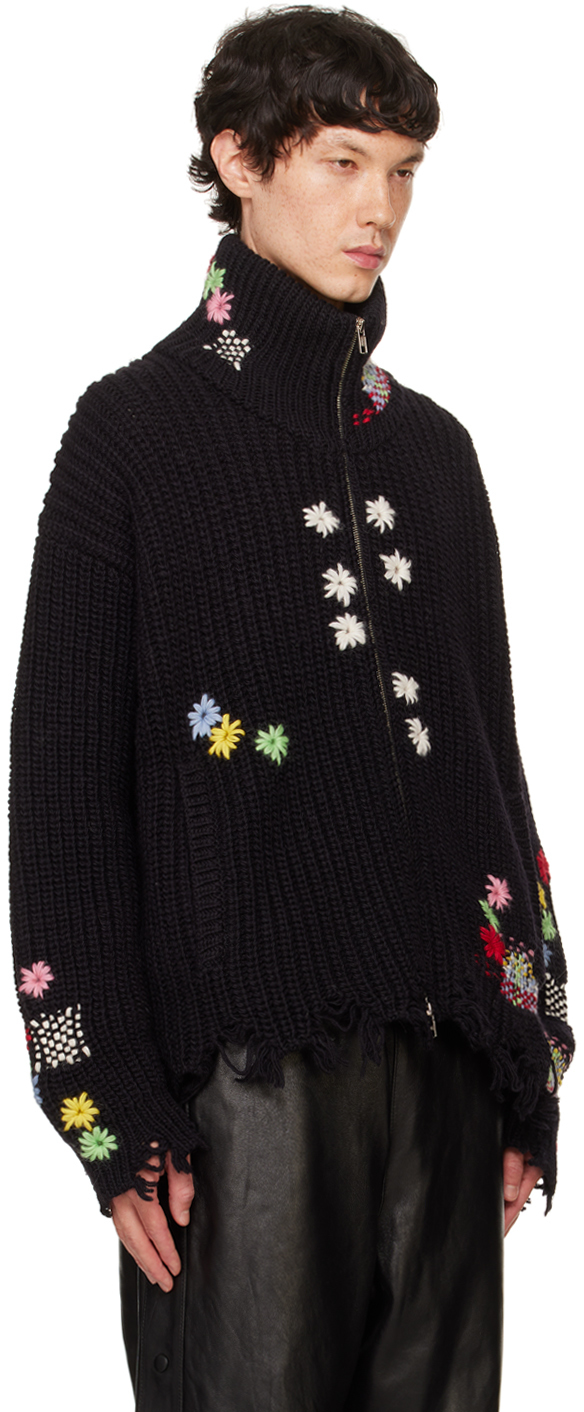 doublet DARNING CUT OFF DRIVERS KNIT