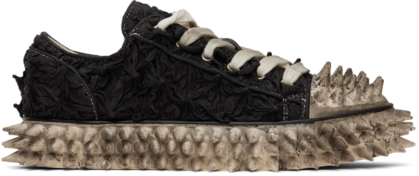 Shop Doublet Black Porcupine Sneakers