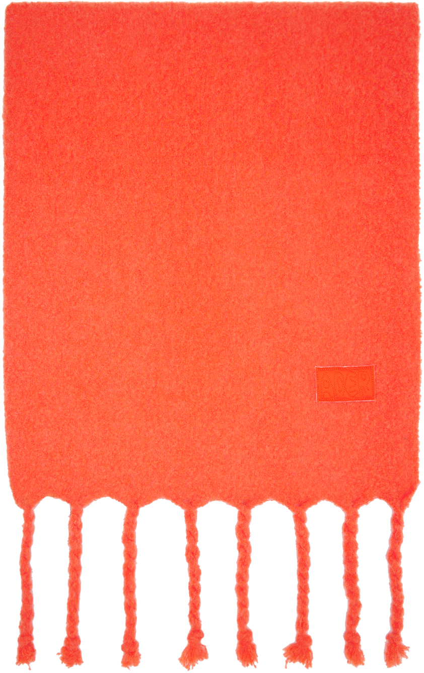 Orange Albert Muffler Scarf