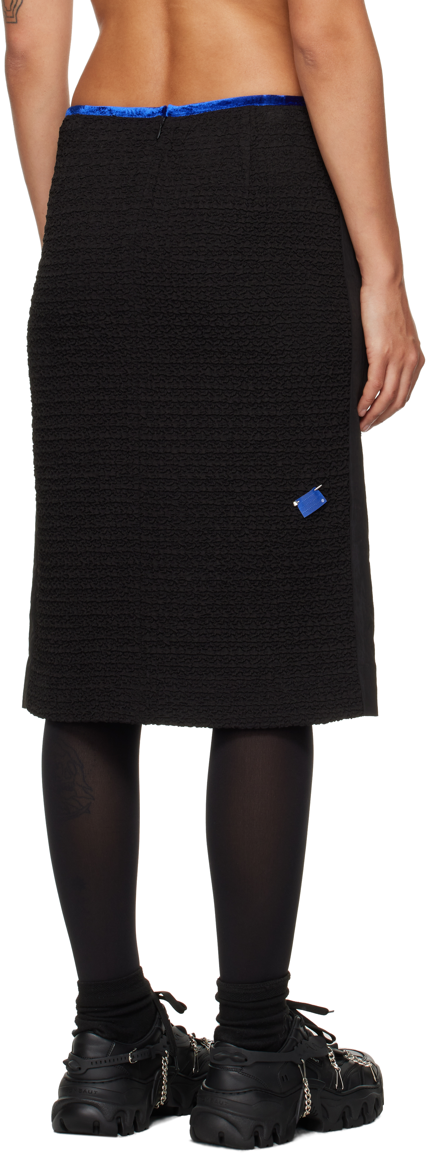 Ader Error Black Ruga Product. 64 Skirt In Noir
