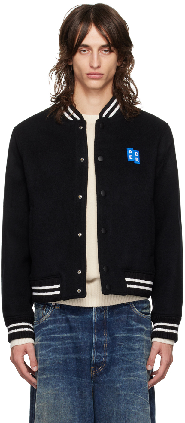 Black TRS Tag Varsity Bomber Jacket