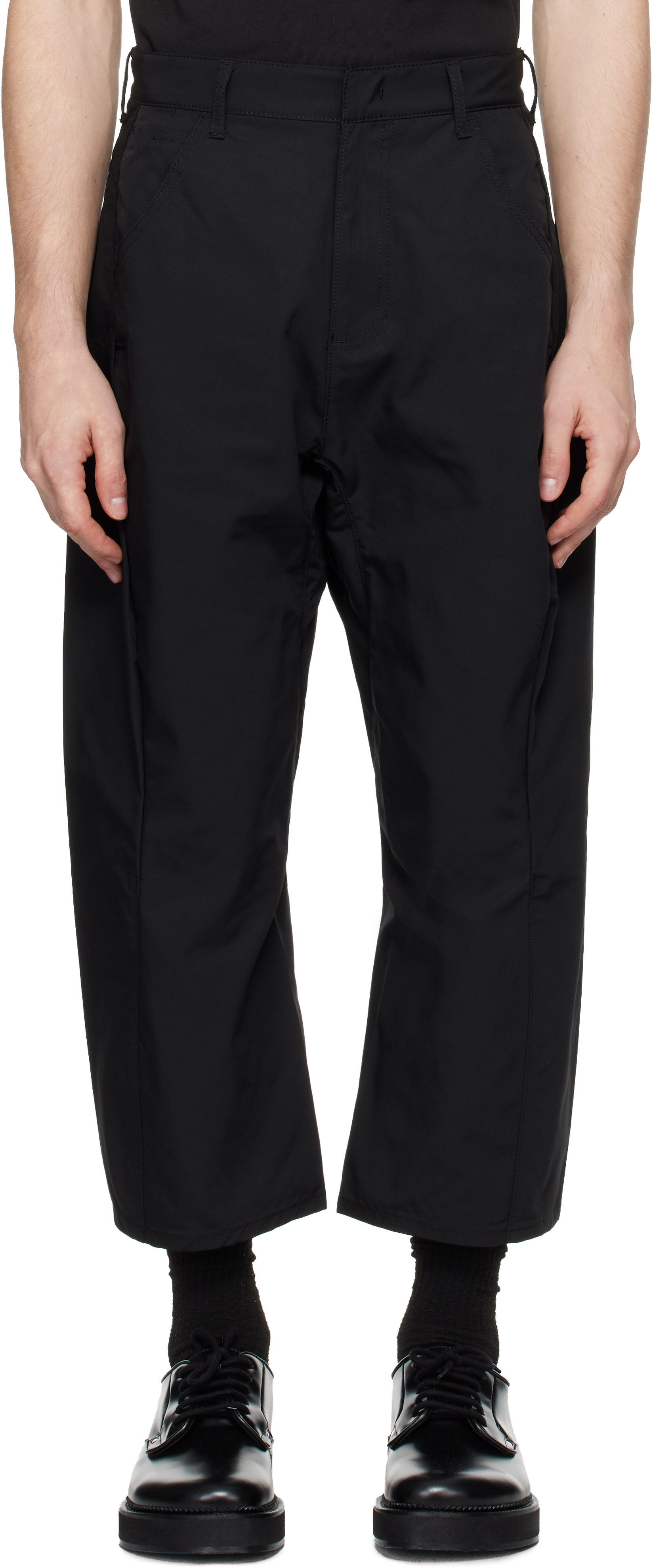 Black Canvas Trousers