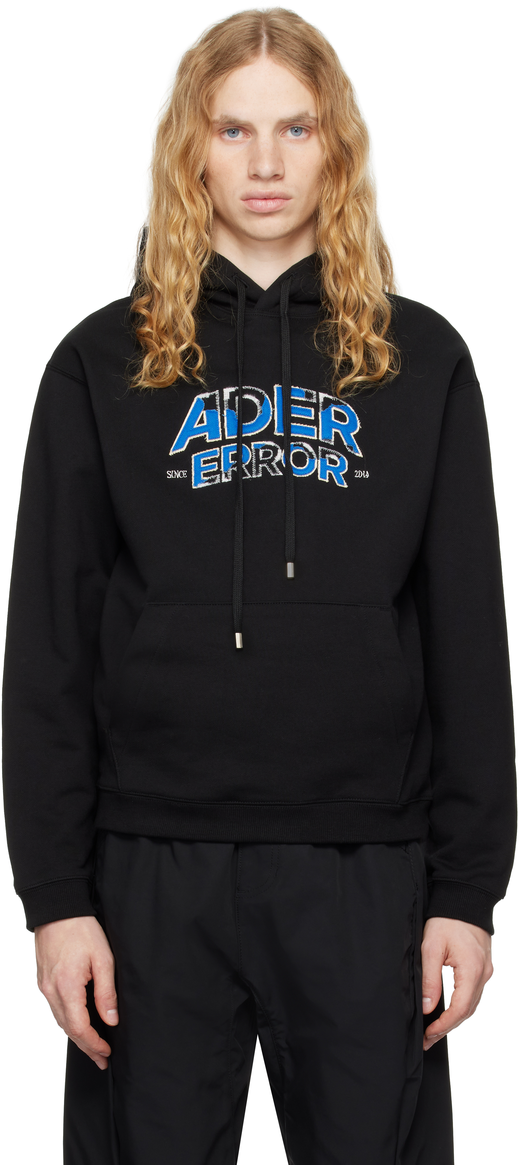 Brand new ADER ERROR 2024 SSENSE Exclusive Blue Tape Logo Hoodie size A3 MRSP $365