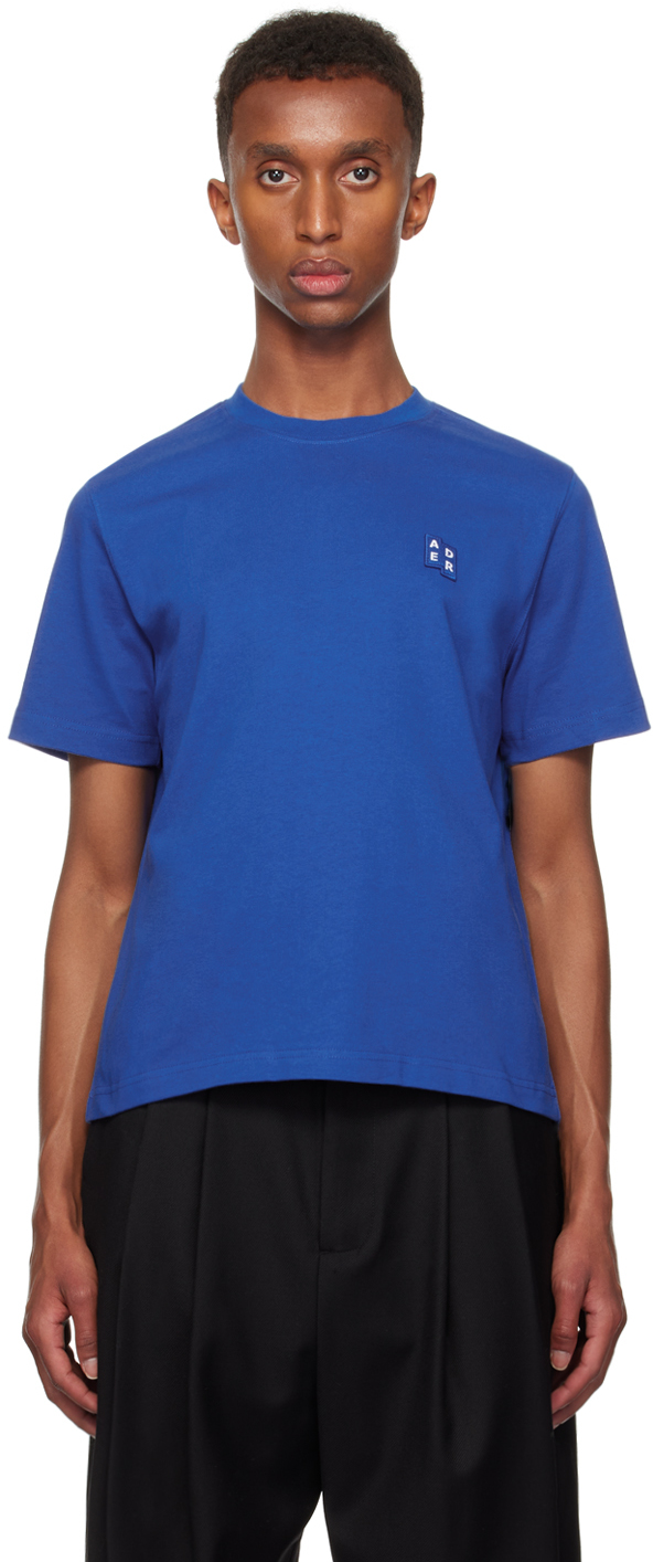 Shop Ader Error Blue Trs Tag 01 T-shirt In Z-blue