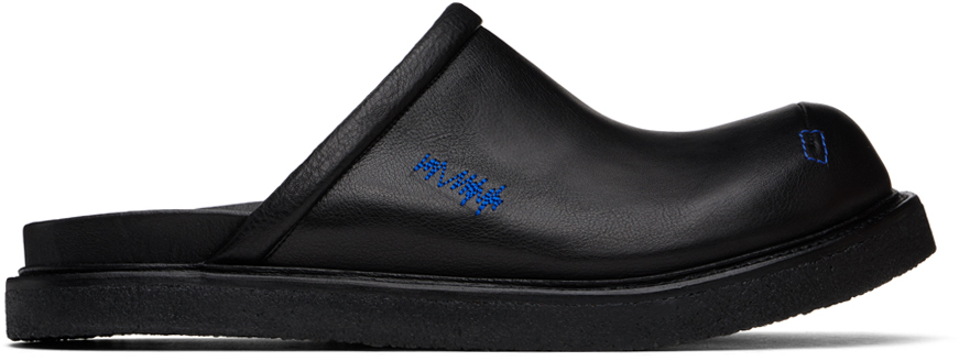 Black Curve Sabot 02 Slip-on Loafers