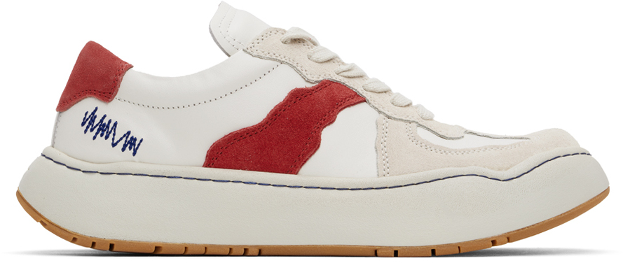 スニーカー ADERERROR Log; BAUS Sneakers - Ader Error - Leather - White ADERERROR Log; BAUS Sneakers - Ader Error - Leather - White