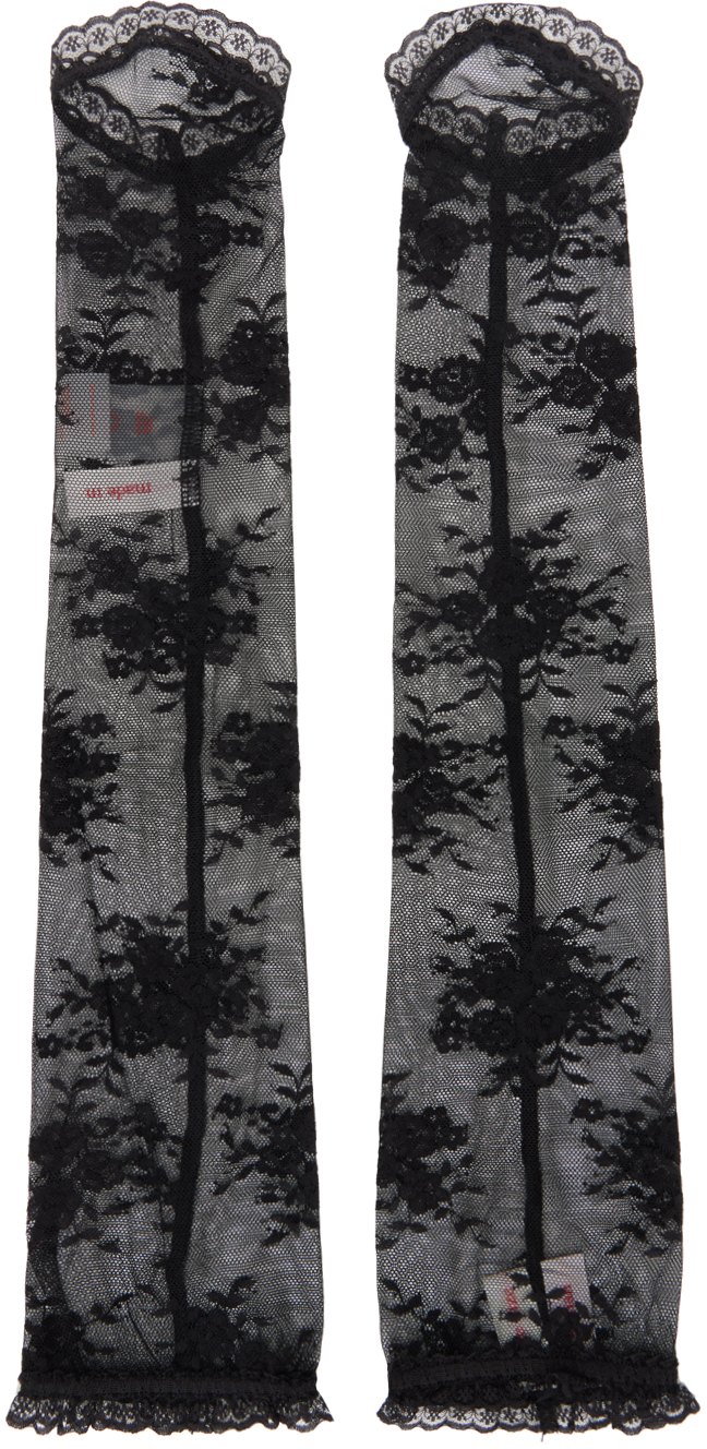 Black Lace Arm Warmers