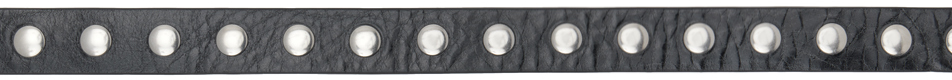 Rag & Bone Black Studded Baby Boyfriend Belt In Black