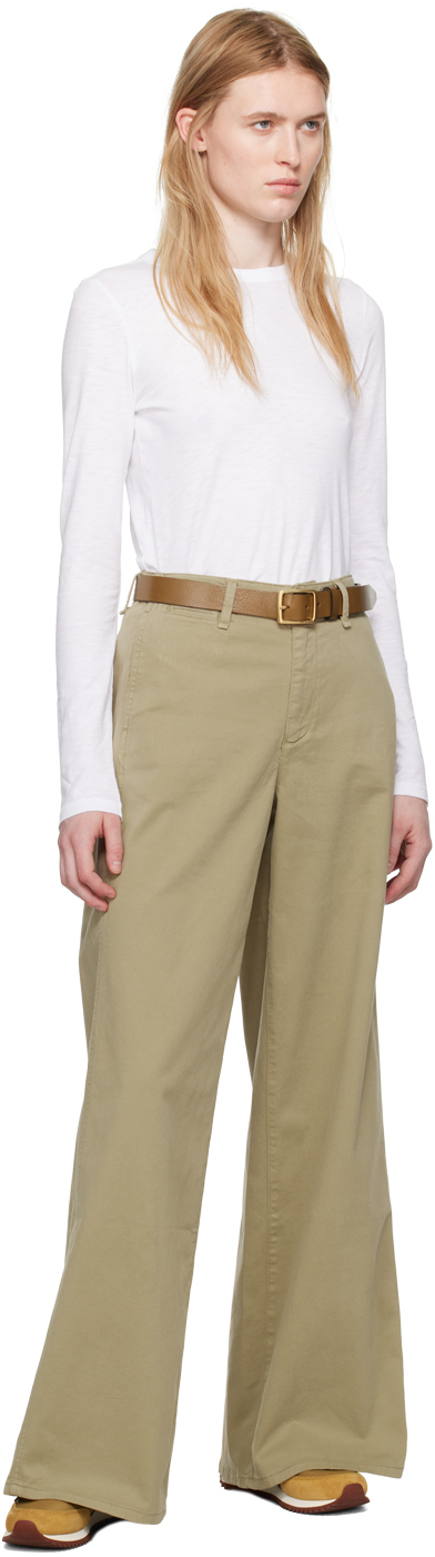 Rag & Bone Brown Boyfriend Belt In Chestnut