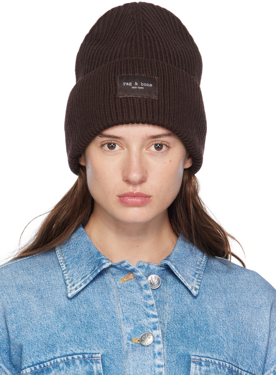 RAG & BONE BROWN BLAKE BEANIE