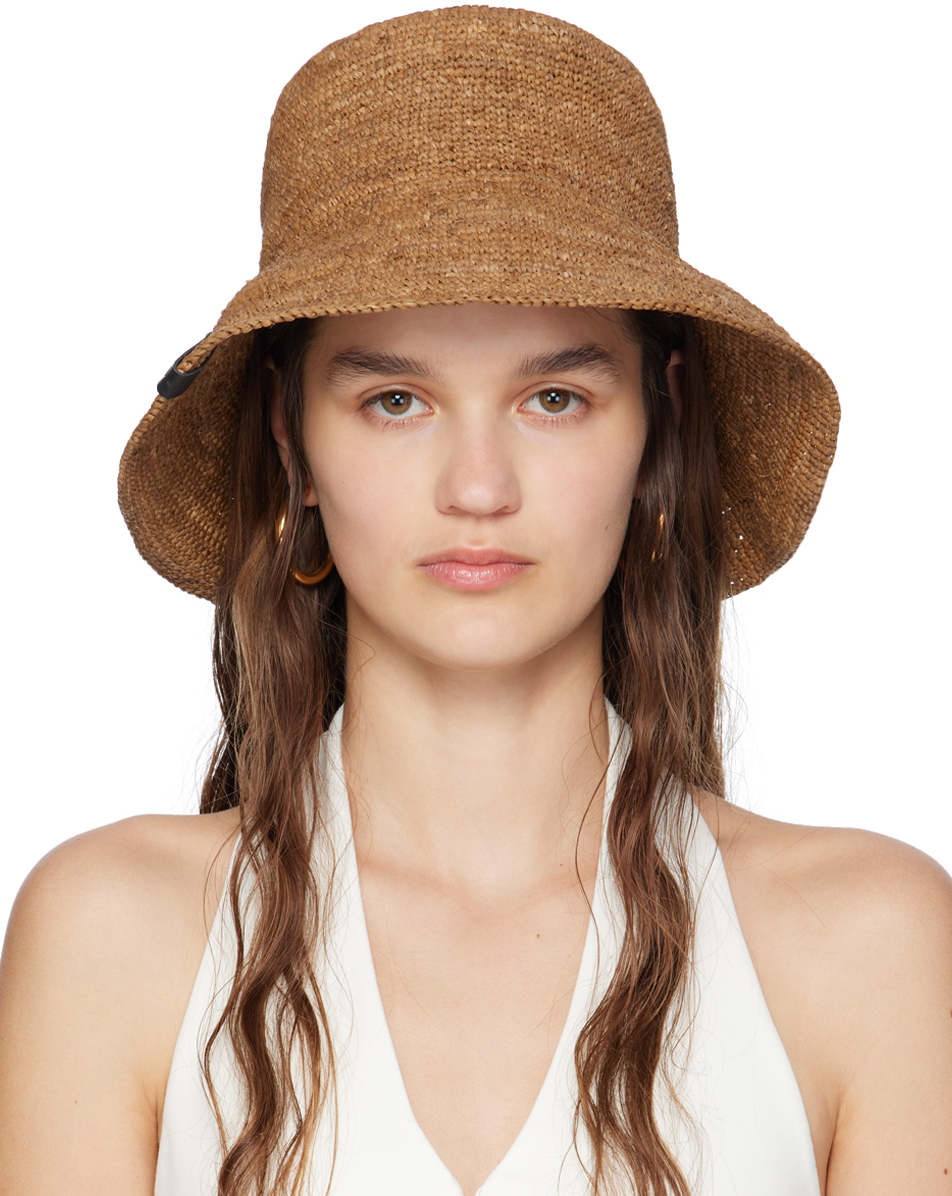 Brown Jade Rollable Beach Hat