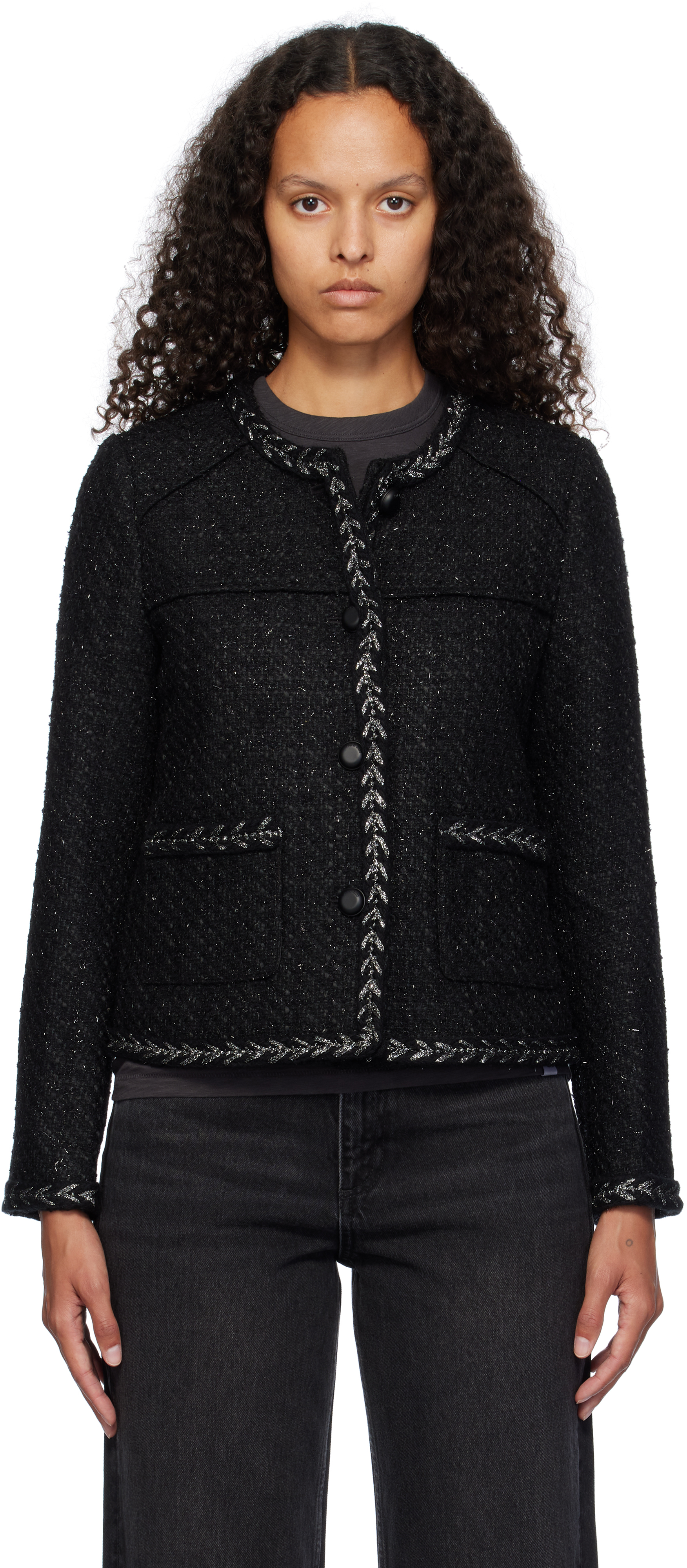 Black Mirabelle Tweed Jacket