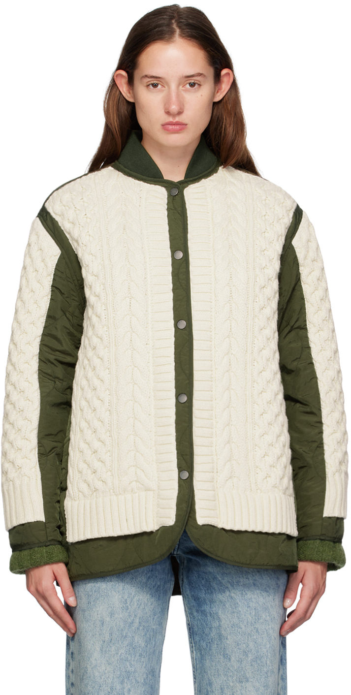 Green & Off-White Winnie Jacket