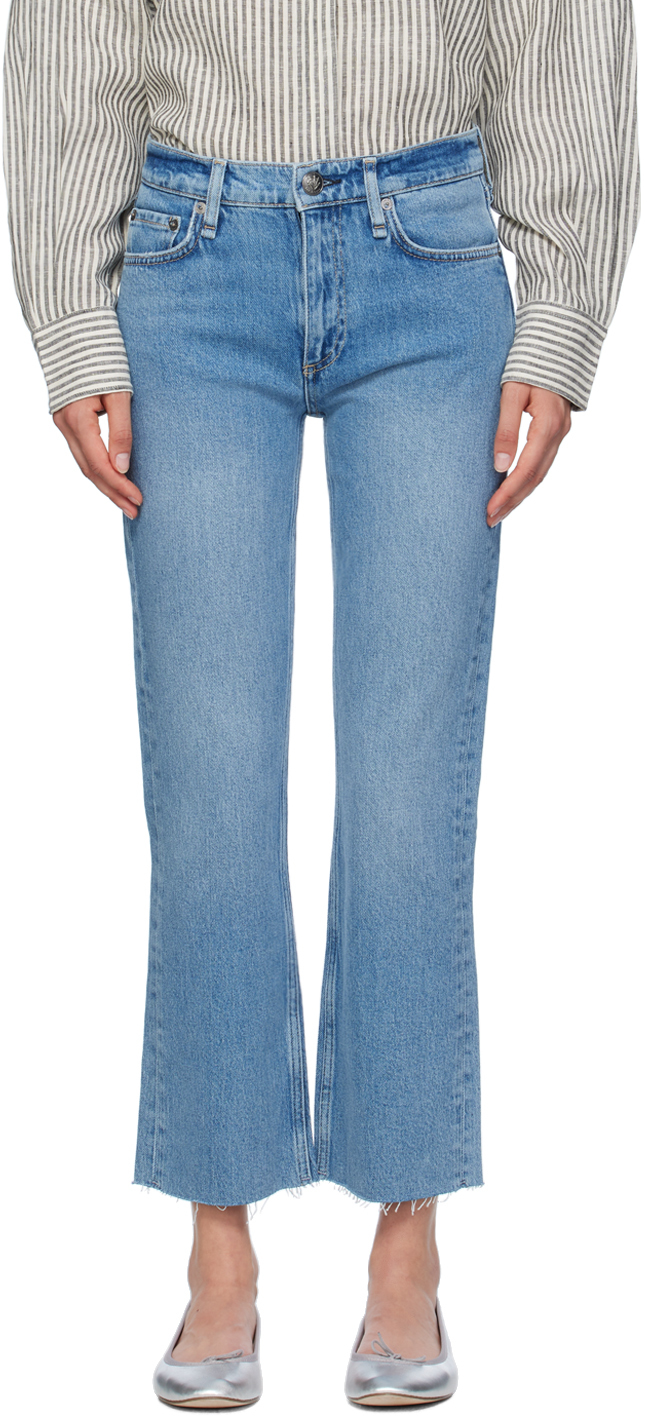 Blue Peyton Ankle Bootcut Jeans