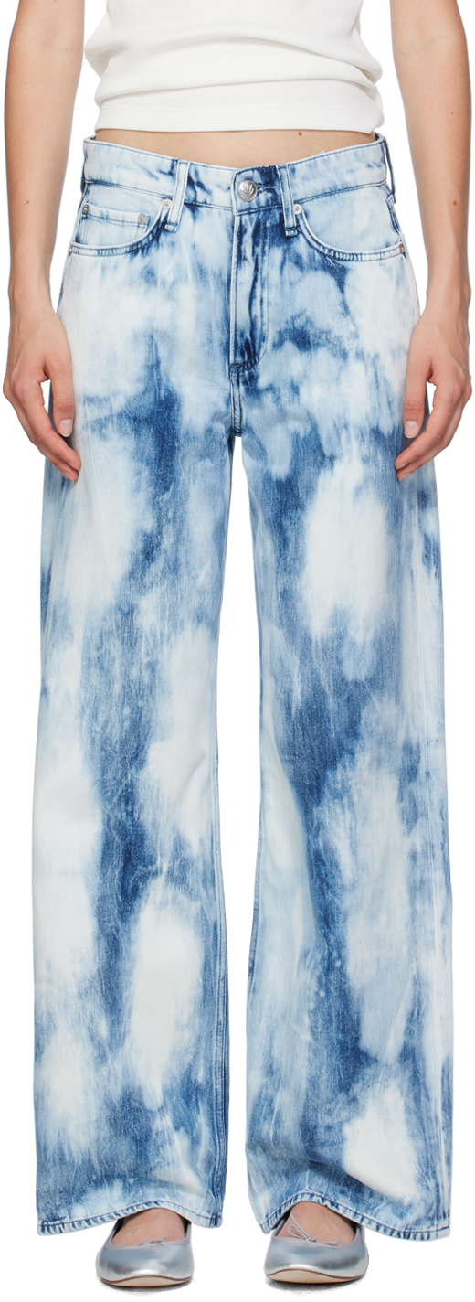 Blue Logan Wide-Leg Jeans