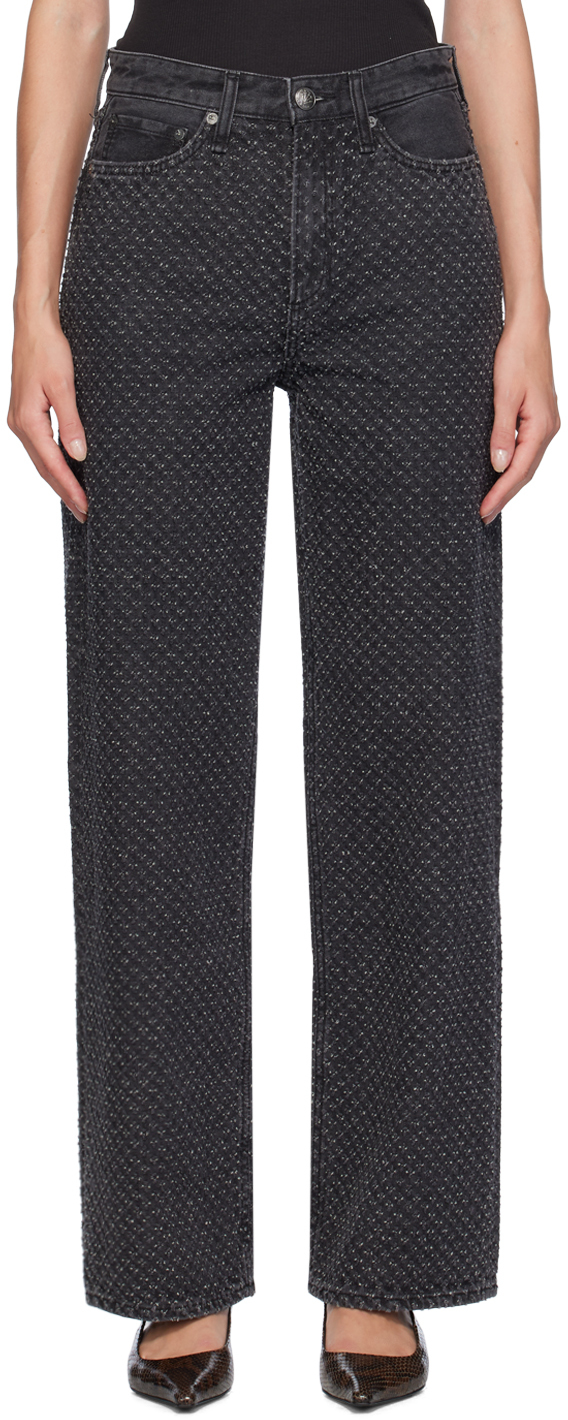 【関税込み】rag & bone グレー Logan ワイドレッグジーンズ rag & boneのグレー Logan ワイドレッグジーンズがセール中