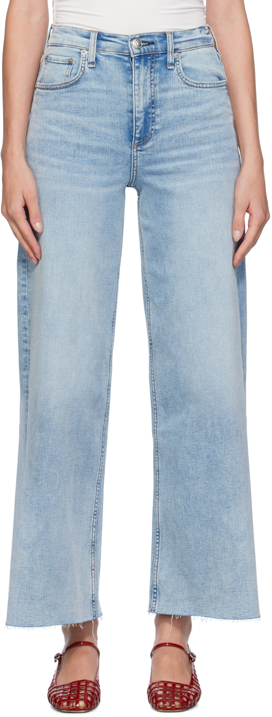 Blue Sofie Ankle Ultra Wide-Leg Jeans