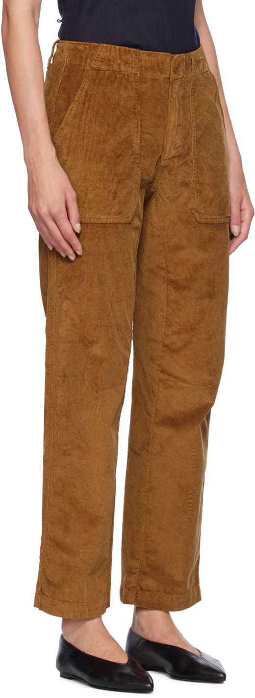 Rag & Bone Tan Leyton Trousers In Chestnut