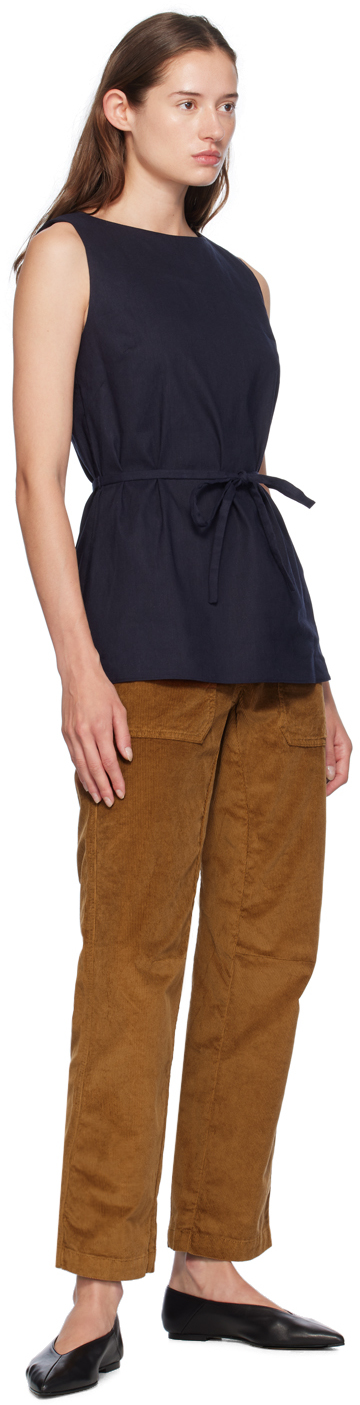 Rag & Bone Tan Leyton Trousers In Chestnut